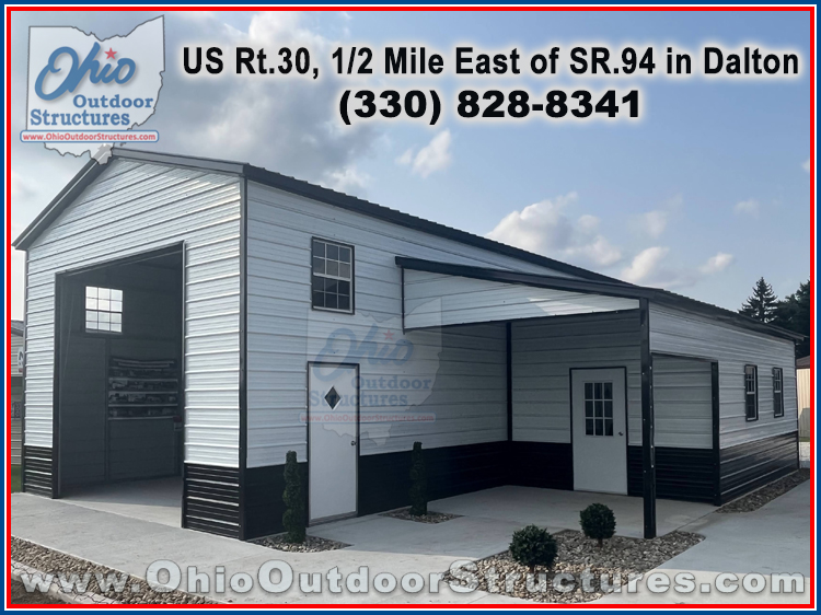 20x40x14 plus 12x30x8 Lean-To